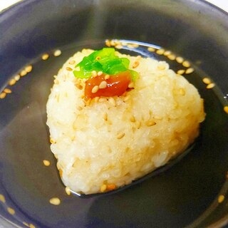 【〆や夜食に】焼おにぎりのお茶漬け